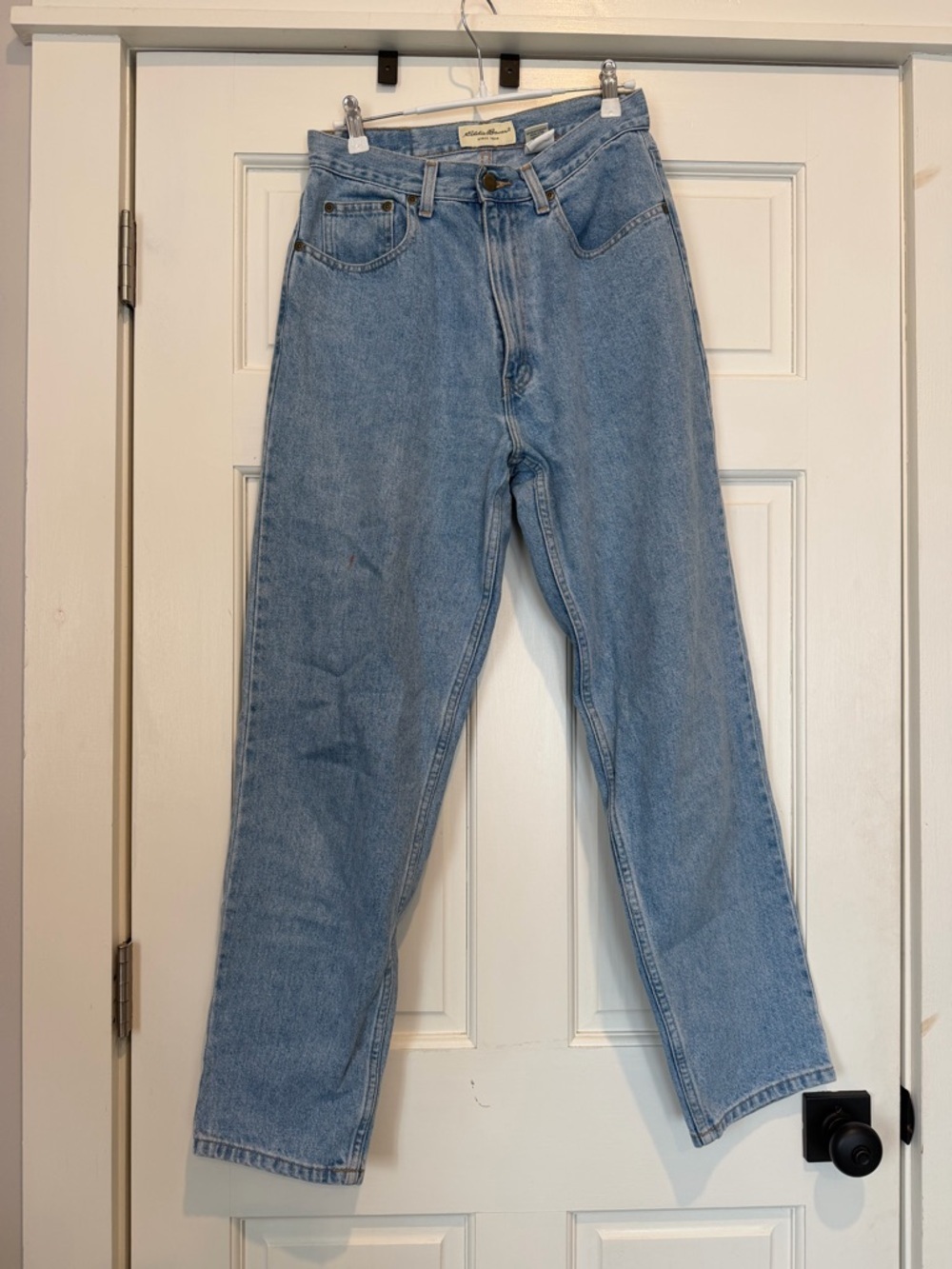 Eddie Bauer Light Wash Relaxed Straight Jeans 90’s Vintage